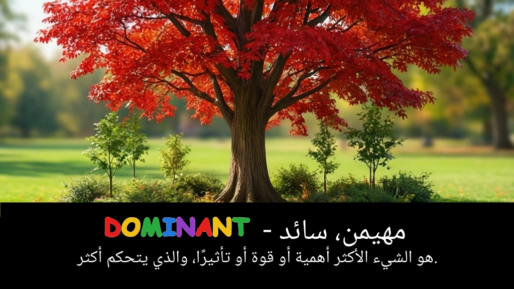 Arabic Illustration for dominant